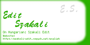 edit szakali business card